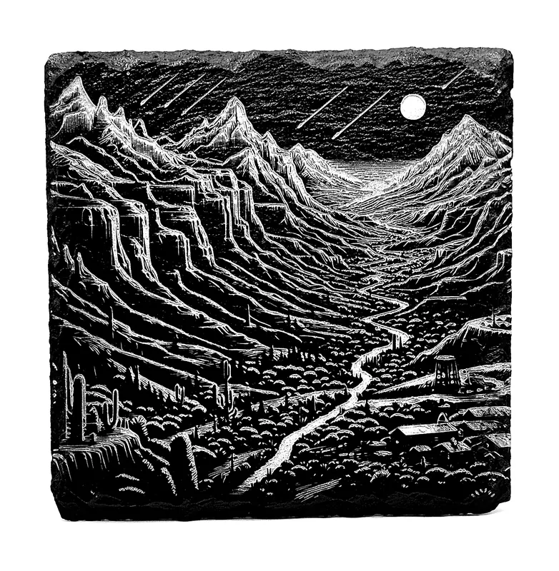 Engraved Tile - Custom ceramic engraving